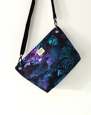 Torebka R U T H Neon Leaves - welurowa torebka midi, Słodkiego Miłego Szycia