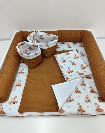Komplet na przewijak, mata do przewijania, przewijak w liski, Enitka Sweet Baby Room