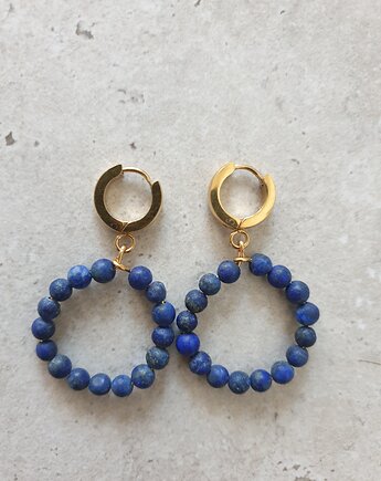 Kolczyki DONUTS lapis lazuli, modesign