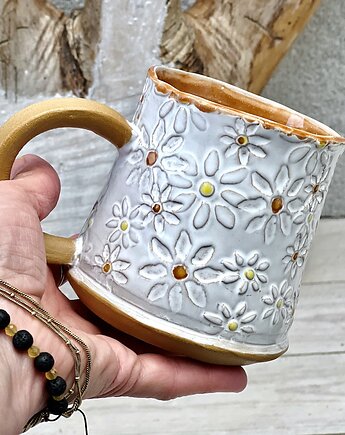 Kubek w margerytki 450ml, GOceramika