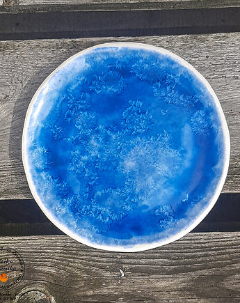 Talerzyk ,,blue moon" -  porcelana, Dzika Ceramika