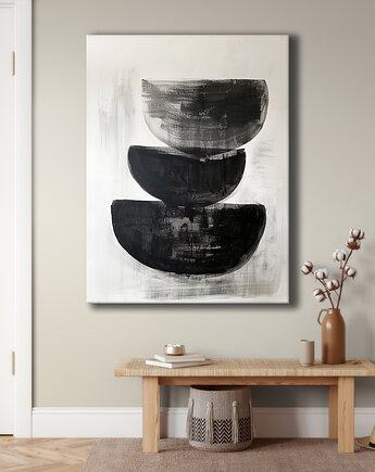 Geometria natury - Obraz na płótnie - Druk Blejtrama, Minimalizm, Loft #97, Black Sapphire Art