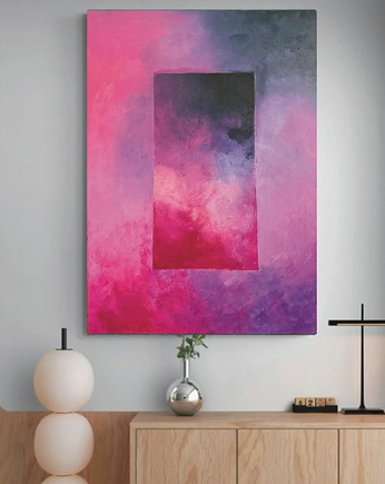 Przy zachodzie słońca, malowany obraz na płótnie 50x70cm, AAS Art Studio