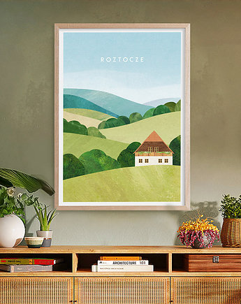 Roztocze - Zielona Kraina - plakat 50x70 cm, minimalmill