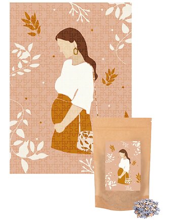 Puzzle 500 elementów "Mom To Be" w eco woreczku, MUNO puzzle