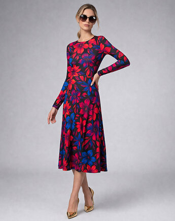 Sukienka basic - Sara Flower Power, milita nikonorov