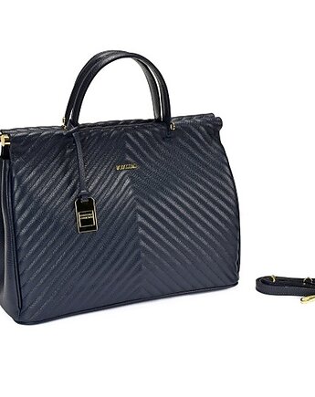 Torba Skórzana - Shopper - mieści format A4. (5321), BOSCCOLO