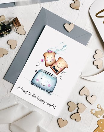 Toster - kartka z życzeniami, Design Your Wedding