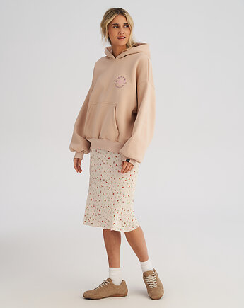 Bluza z kapturem PUFFA Sweet Candy beżowa, HARP TEAM