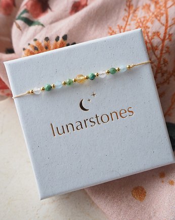 Bransoletka Zodiak BLIŹNIĘTA, Lunarstones