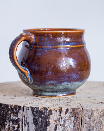 Kubek baryłka wielobarwny, studnia ceramiczna
