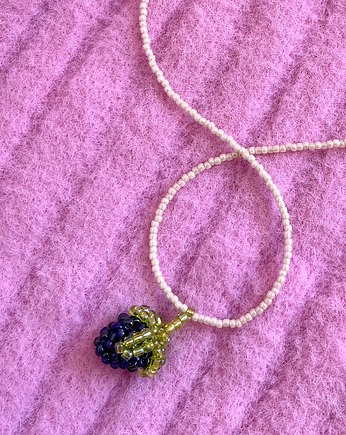 Naszyjnik - grande fragola blu, LIMONI E FIORI