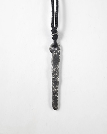 SREBRO wisior IGNIS-2 oksydowany surowy, RA