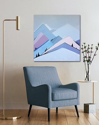 Obraz 80 x 80 cm, farby akrylowe na płótnie, Beata Jarecka