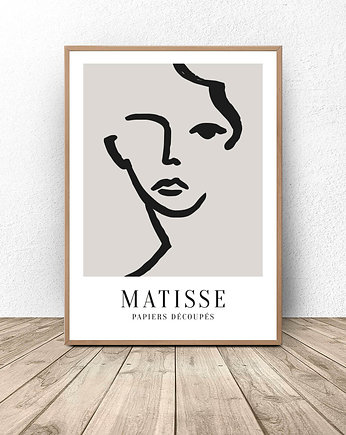 Plakat w stylu Matisse "Twarz", scandiposter