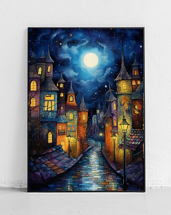 Plakat Magiczna noc pełna gwiazd, Harvest Maison