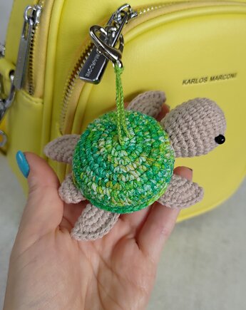 Brelok żółw, Brelok dla dziecka, Żółwik brelok do kluczy, EcoToysByNastya