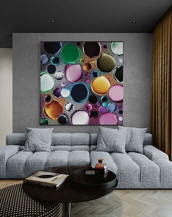 Chromatic Puls #2, autorski graficzny obraz, AAS Art Studio