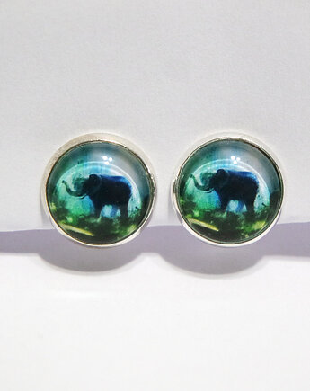 Klipsy - Słoń, dżungla - małe, yenoo