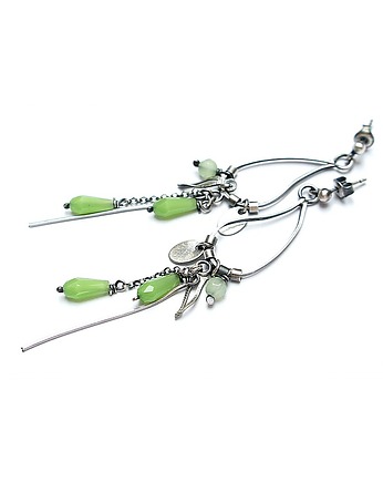 Kolczyki srebrne Jade vol. 2, Katia i krokodyl