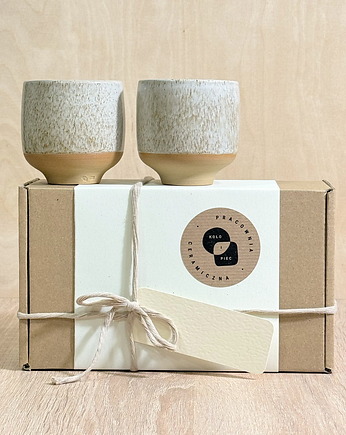 Parka Prezentowa Czarki na stopce (160ml) - piasek, Koło i Piec