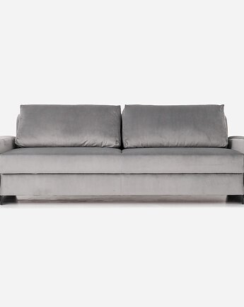 Sofa REJKIAVIK srebrny welur, skandynawski design, Przetwory design