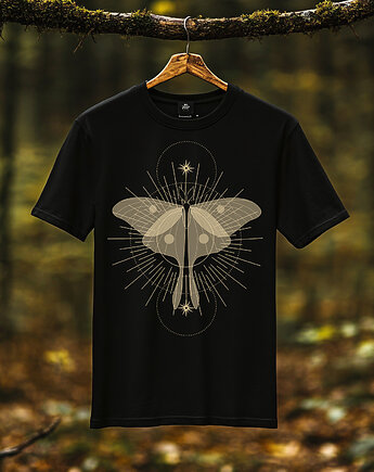 Koszulka - Alchemia Symboli, Gwiezdny motyl #2, Black Sapphire Art