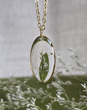 Wieczne kwiaty złota zawieszka prawdziwe kwiaty zboża, zkwiatem