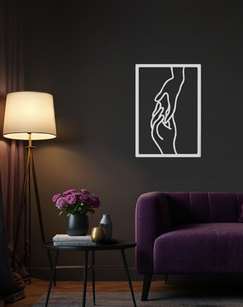 Metalowy obraz Dłonie II, Vavum Furniture