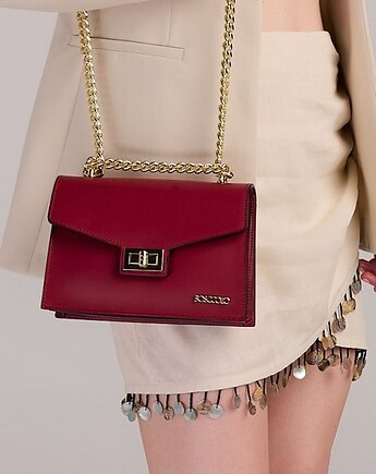 Torebka Skórzana z ozdobnym zapięciem (6733), BOSCCOLO