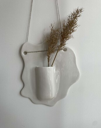 Wazon naścienny, grzelka ceramika