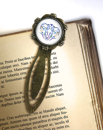 Zakładka do książki - Baran - klips, brąz, yenoo