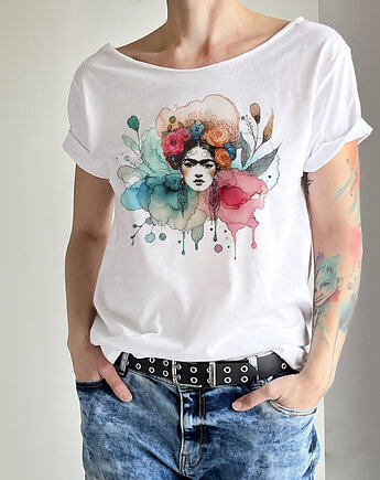 Frida akwarele Biały Oversize, ONE MUG A DAY