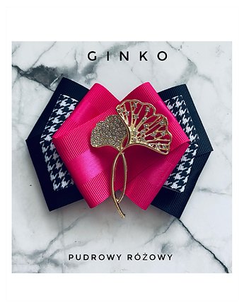 Brosza GINKO Nowość Glamour, Pudrowy Różowy