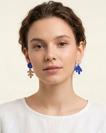 Wiszące kolczyki Henri Matisse MINI, Dwie Gliny