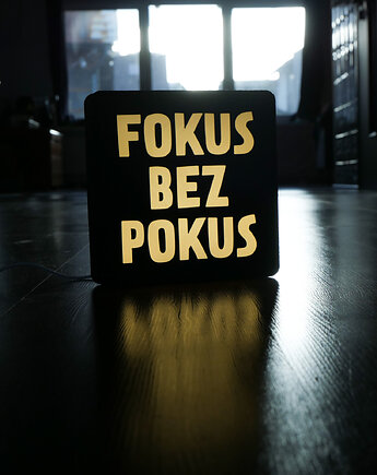 Lampka z napisem FOKUS BEZ POKUS, Herrgott