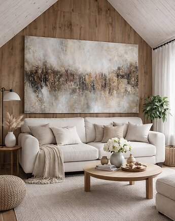 Obraz strukturalny ręcznie malowany  abstrakcja obraz do salonu  XXL, Diana Abstract Art