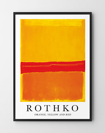 Plakat Rothko Yellow Orange Red, OSOBY - Prezent dla 3 latka