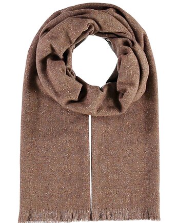 Szalik Męski szal 100% Wełniany JEDWAB  beżowy CIENIOWANY SZARY, AKADEMIA STYLU