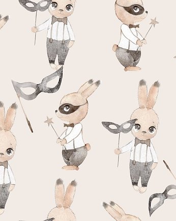 Tapeta Bunny Masquerade Nude 53cmx10m PZ, Bajkowe Wnetrza