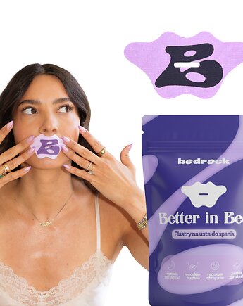 Plastry na usta do spania Bedrock LILIOWE (30 szt.), Bedrock Wellness