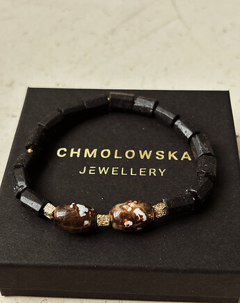 Bransoletka męska Turmalin i Jaspis, Chmolowska Jewellery