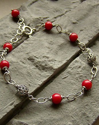 Korale z ażurem  - bransoletka, RayOfArt