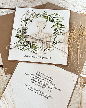 Kartka z okazji święceń kapłańskich dla księdza, sorte