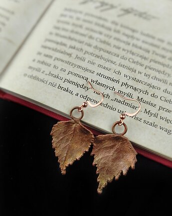 Listki brzozy X kolczyki miedziane, Treemasters Copper Jewelry