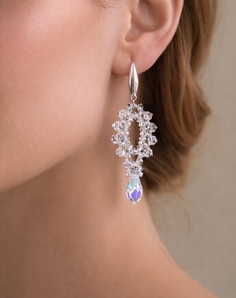 Kolczyki Crystal AB- Biżuteria z Kryształów Preciosa, STAGHORN