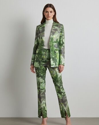 Zielony garnitur damskie, FORTINI