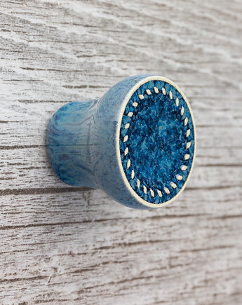 Gałka do mebli szaroniebieska, wz.12, pracowniazona