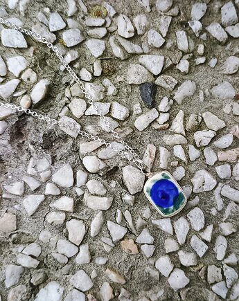 Naszyjnik Bolesławiec, biżuteria z talerzy