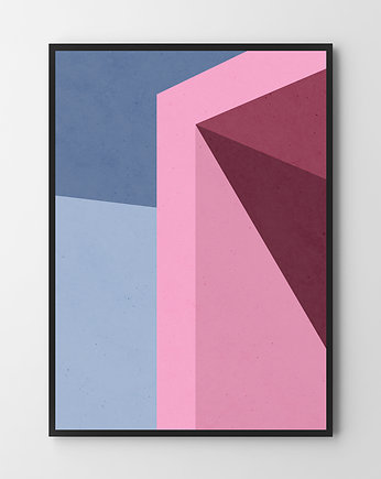 Plakat Abstrakcja różowa, OSOBY - Prezent dla 3 latka